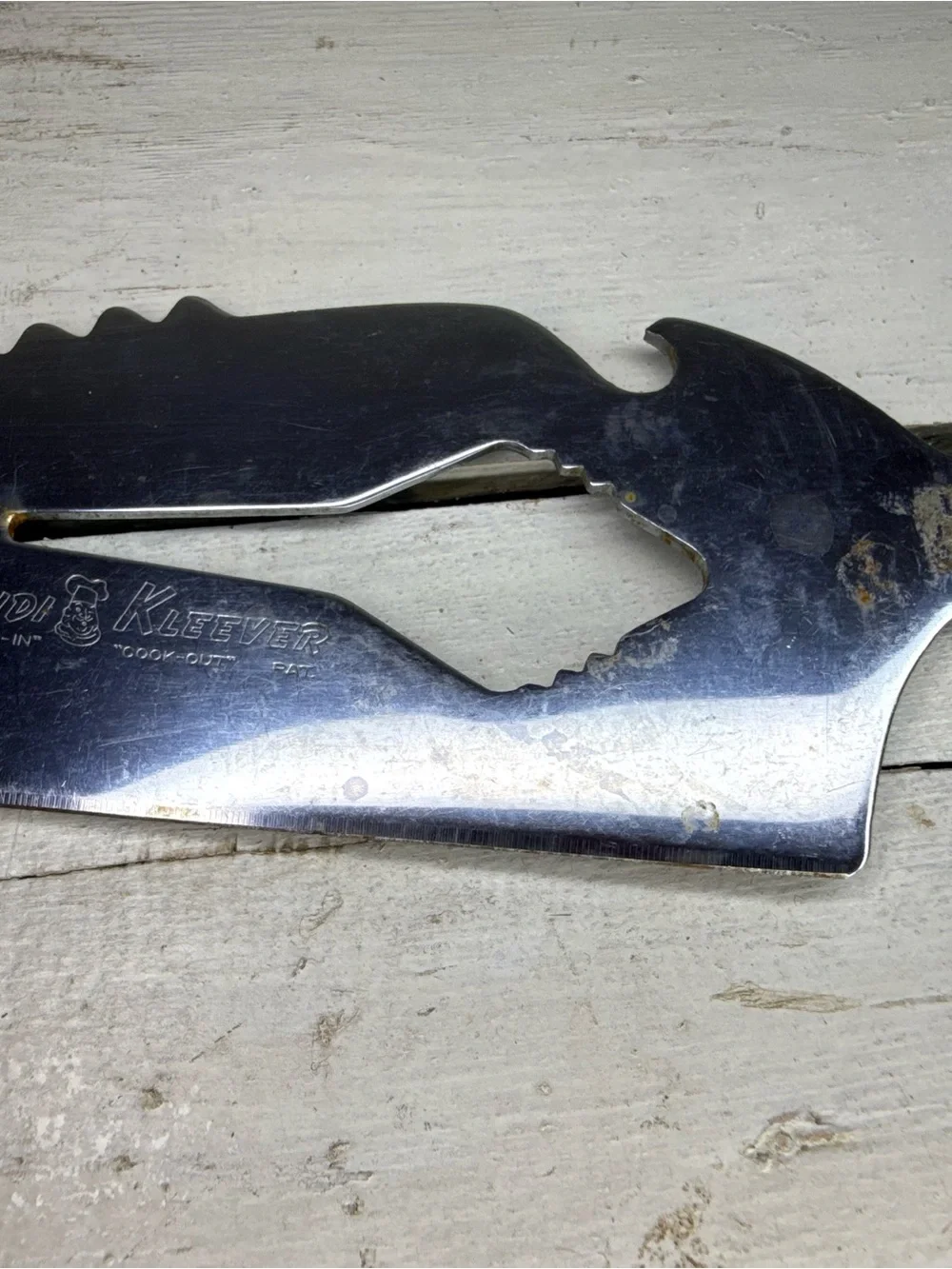 Vintage Klever Kleever Meat Tenderizer Cleaver Bottle Opener Kitchen Multi Tool